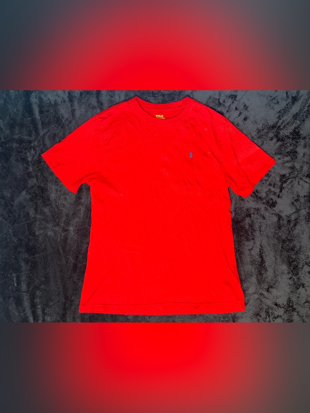 Polo Ralph Lauren Classic Fit Men's Red T-Shirt S/S Crewneck Size XL Blue Pony